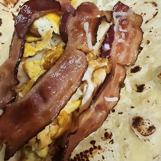 Small Breakfast Burrito: Bacon